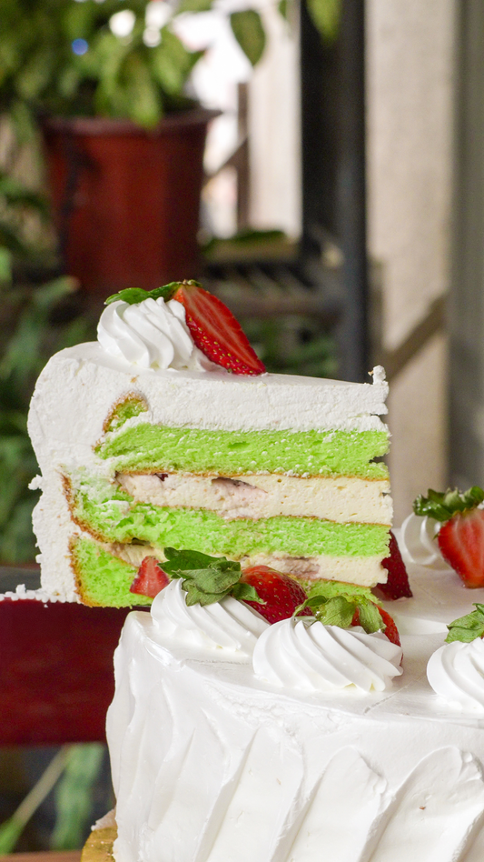 Pandan Strawberries & Cream