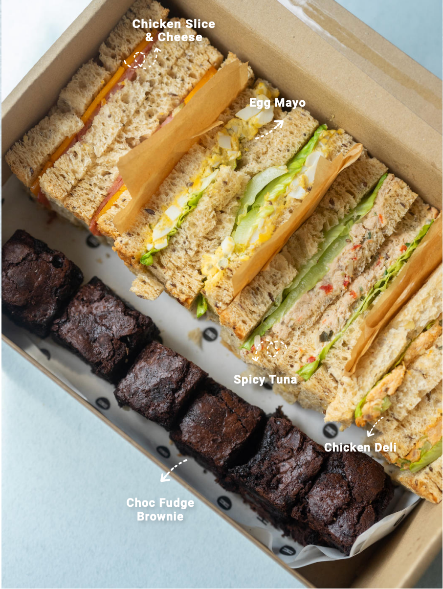 Sandwiches & Brownies