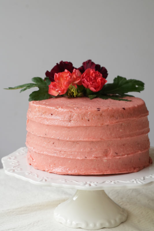 Raspberry White Chocolate Cake