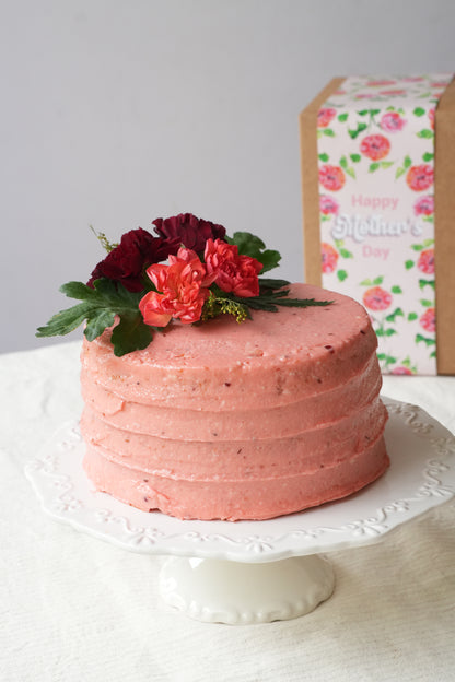Raspberry White Chocolate Cake