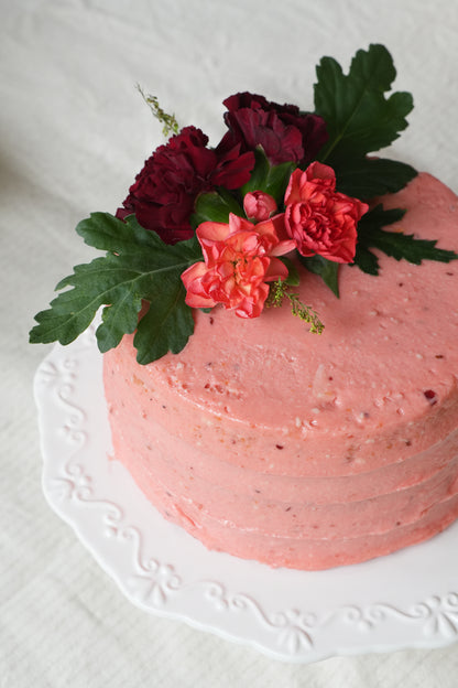 Raspberry White Chocolate Cake