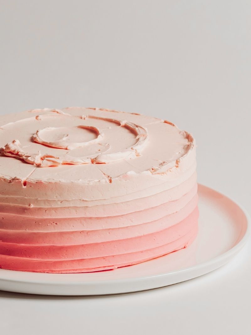 Pink Raspberry Butter Cake