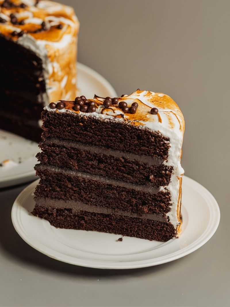 Toasted Marshmallow & Chocolate Cake
